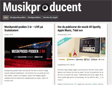 Tablet Screenshot of musikproducent.se